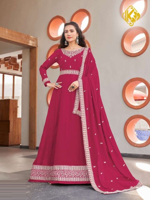 R Butterfly Georgette Embroidery Collection