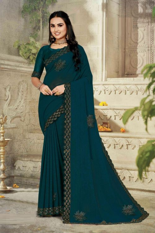 Saroj Ekansha Zomato Swarovski Butta Designer Saree