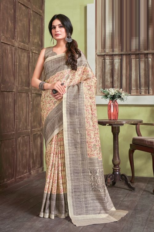 Apple Seltos Vol 1 Exclusive Printed Cotton Silk Saree