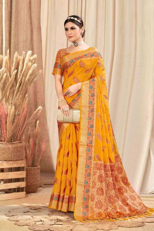 Saroj Avyukatha Soft Orgenza Designer Saree