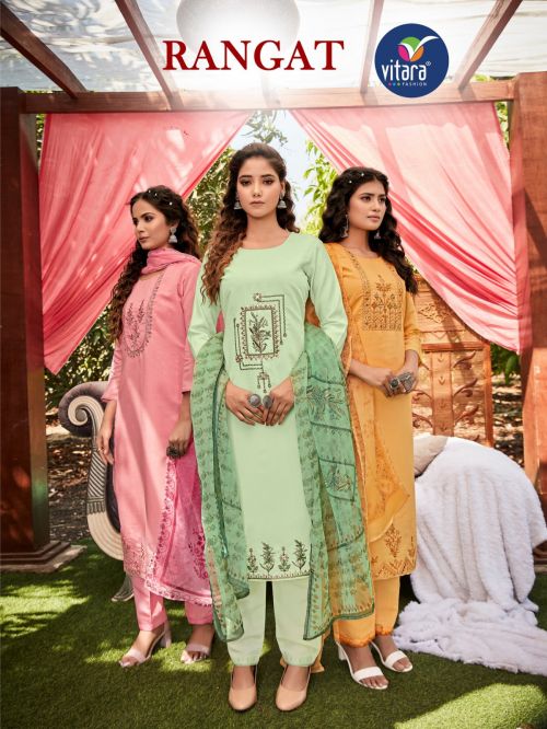 Vitara Rangat Exclusive Kurti With Bottom Dupatta