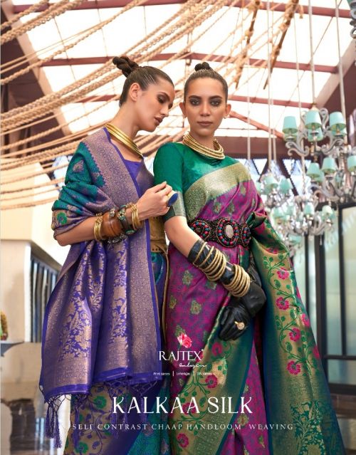 Rajtex Kalkaa Silk Handloom Weaving Designer Saree