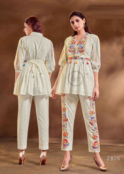 M And M 2805 Exclusive Short Kurti With Bottom Collection