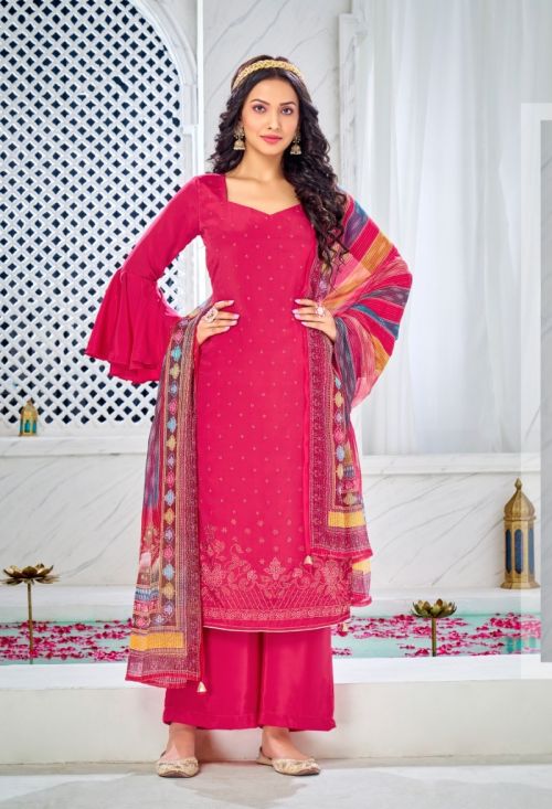 Bipson Swarovski 2153 Designer Dress Material Collection