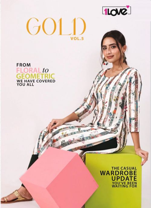 S4U Gold Vol 5 Printed Straight Kurti Collection
