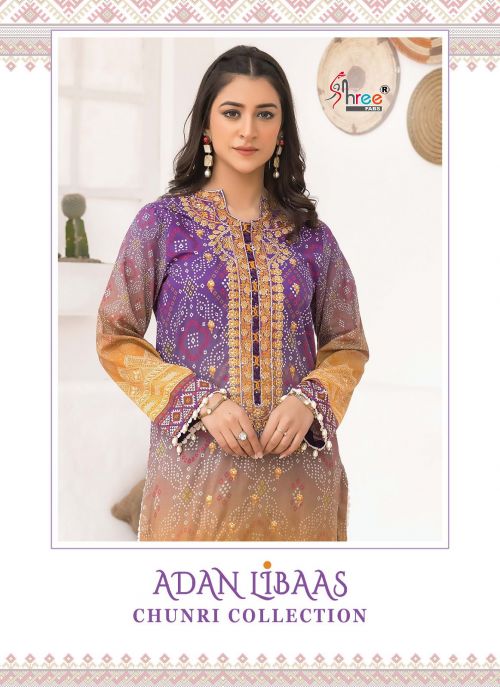 Shree Adan Libaas Chunri Collection Cotton Dupatta Pakistani Suit