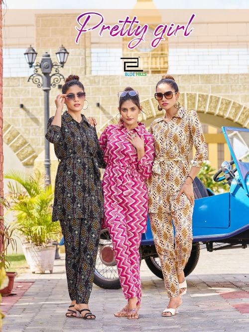 Blue Hills Pretty Girl Co Ord Set Kurti With Bottom Collection