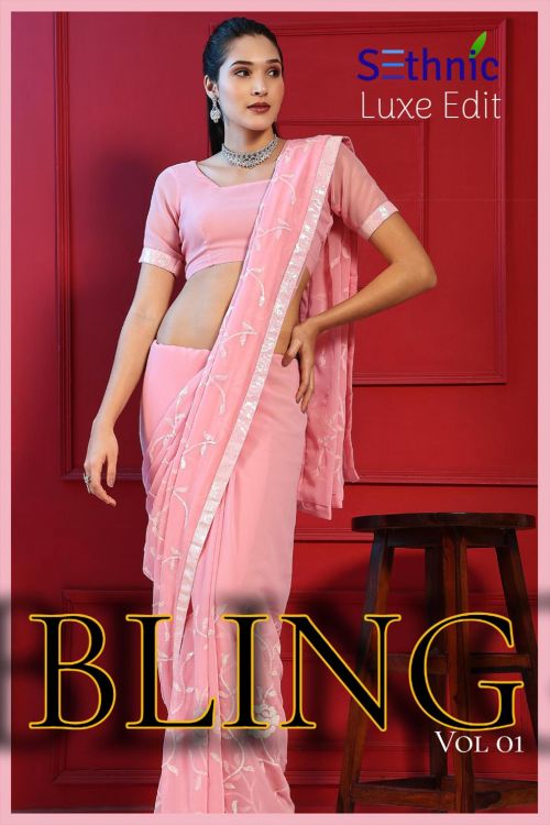 Sethnic Bling Vol 1 Designer Georgette Saree Collection