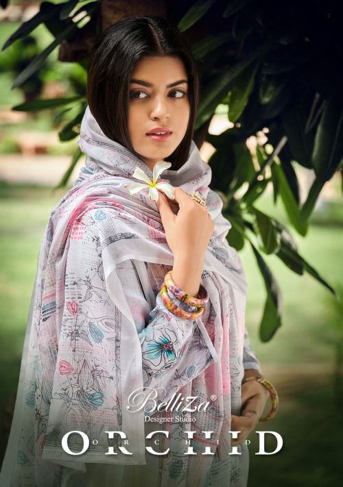 Belliza Orchid 793 Jam Cotton Designer Dress Materials