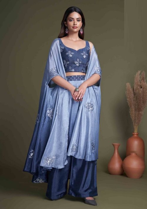 Kf Flory Vol 34 Fancy Top Palazzo With Shug Collection
