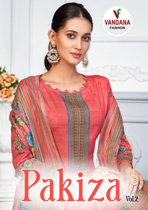 Vandana Pakiza Vol2 Casual Printed Cotton Dress Material
