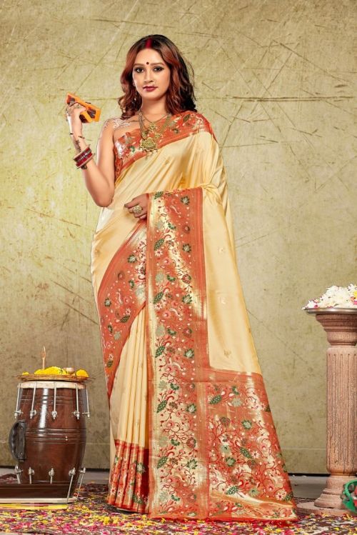Bunawat Gulbari Traditional Paithani Silk Saree Collection