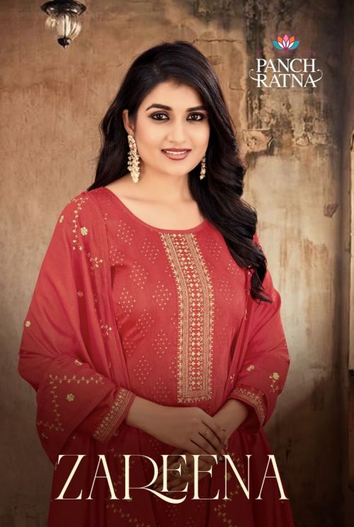 Panch Ratna Zareena Jacquard Designer Dress Materials
