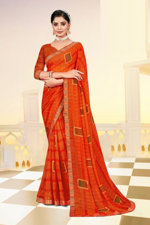 Saroj Lashkara Vol3 Daily Wear Chiffon Georgette Saree Collection