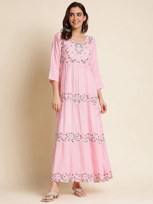 Nandani Vol 3 Designer Embroidered Long Kurti Collection