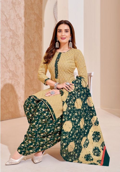 Suryajyoti PatialaKudi Vol24 Cotton Patiala Dress Material Collection
