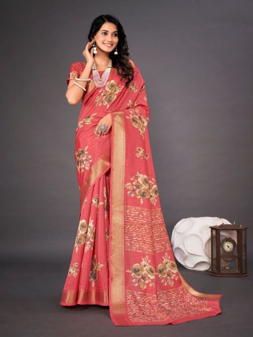 Apple Universe 4 Dola Silk Casual Printed Saree Collection