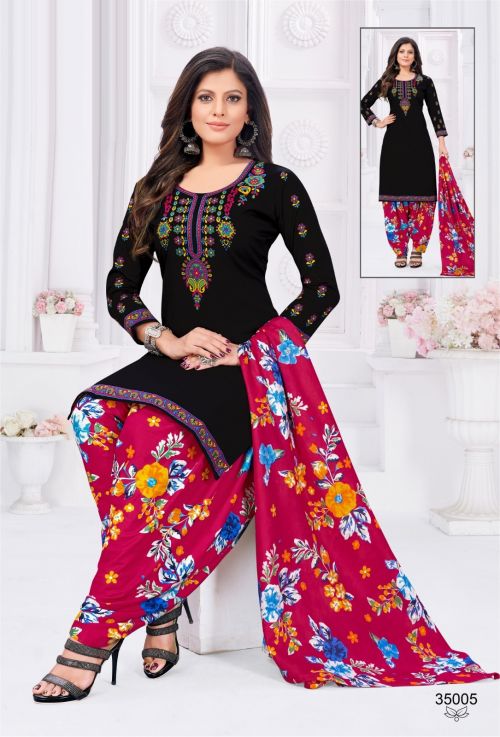 JashBaby Doll Vol 35 A Casual Printed Patiyala Cotton Dress Materials