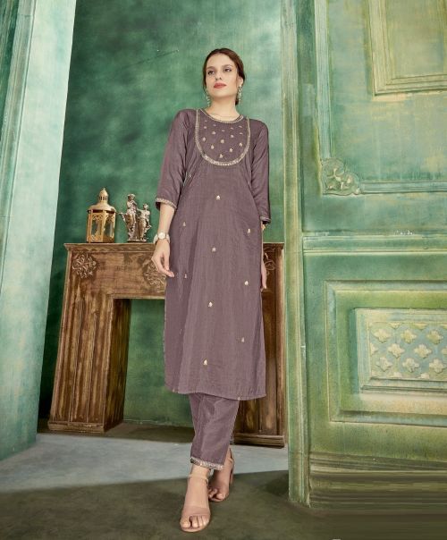 Sbs Sitara Casual Silk Kurti With Bottom Set Collection
