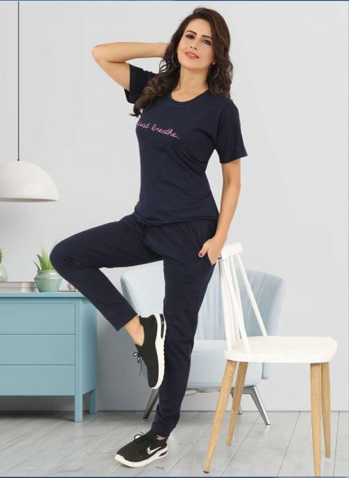 Summer Special Vol 285 Cotton Hosiery Naigth Wear Suit With Pocket