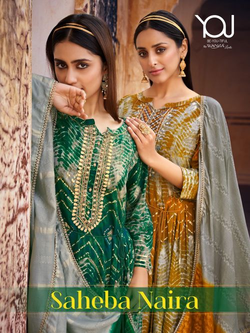 Wanna Saheba Naira Cut Designer Kurti Pant With Dupatta