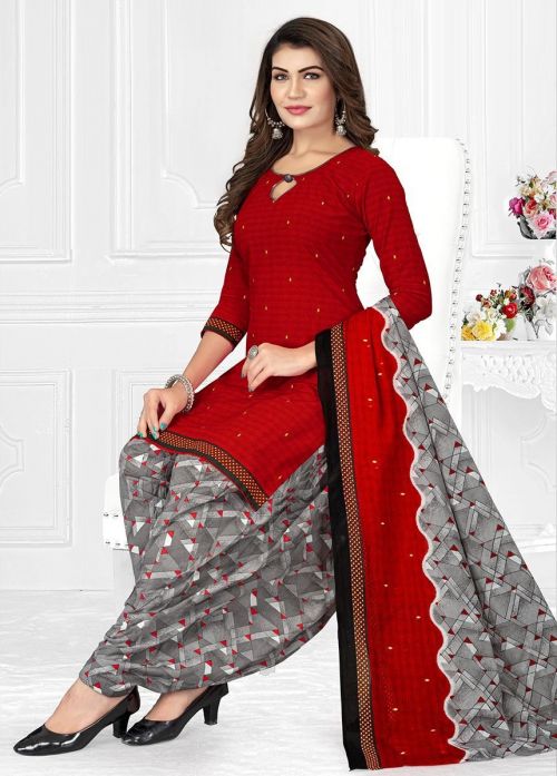 Baalar Crystal Patiyala Vol4 Printed Casual Cotton Dress Material