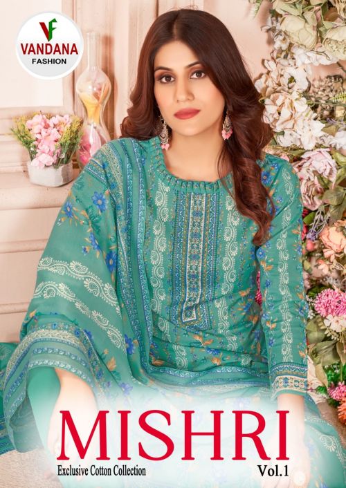 Vandana Mishri Printed Cotton Dress Material Collection