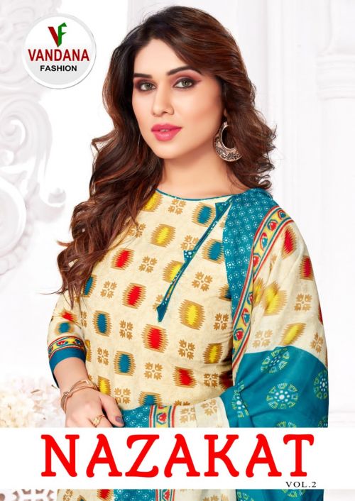 Vandana Nazakat Vol 2 Printed Cotton Dress Material Collection
