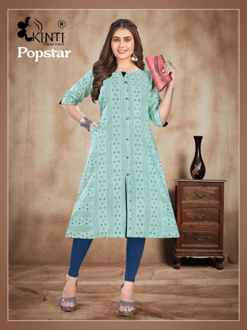 Kinti Popstar Vol 3 Handloom Casual Straight Kurti Collection