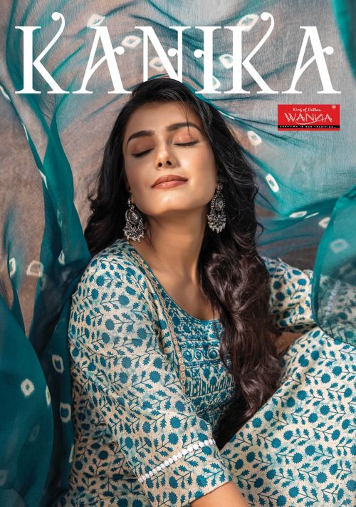 Wanna Kanika Fancy Cotton Designer Kurti Bottom With Dupatta Set