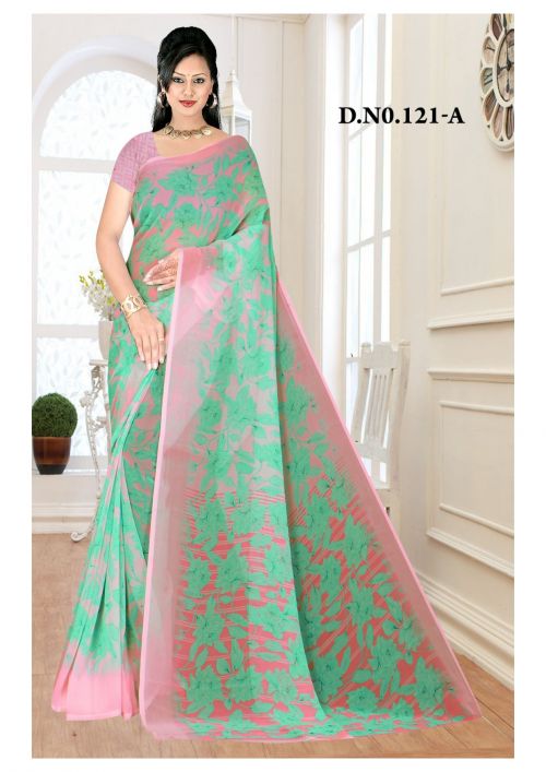 Saroj Floral Combo 2 Printed Georgette Saree Collection