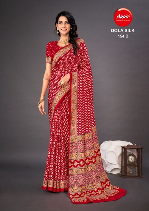 Apple Dola Silk Vol 154 Silk Daily Wear Sarees Below 300
