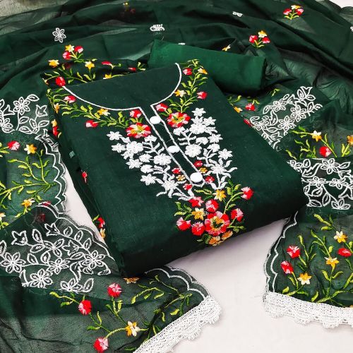Keshav Suits 22 Chanderi Embroidery Work Dress Material Collection