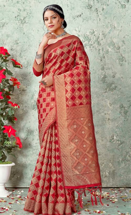 Bunawat Nandita Swaroski Work Designer Organza Saree Collection