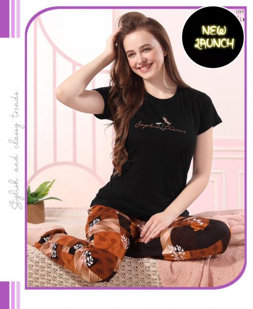 Summer Special Vol B 468 A Cotton Printed Night Suit