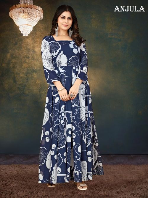 Anjula Vol 1 Printed Fancy Ready Made Gown Collection