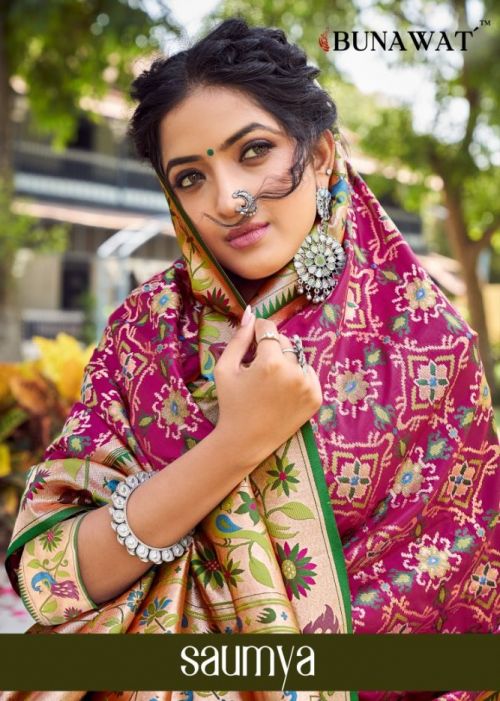 Bunawat Saumya Wedding Patola Silk Saree Collection