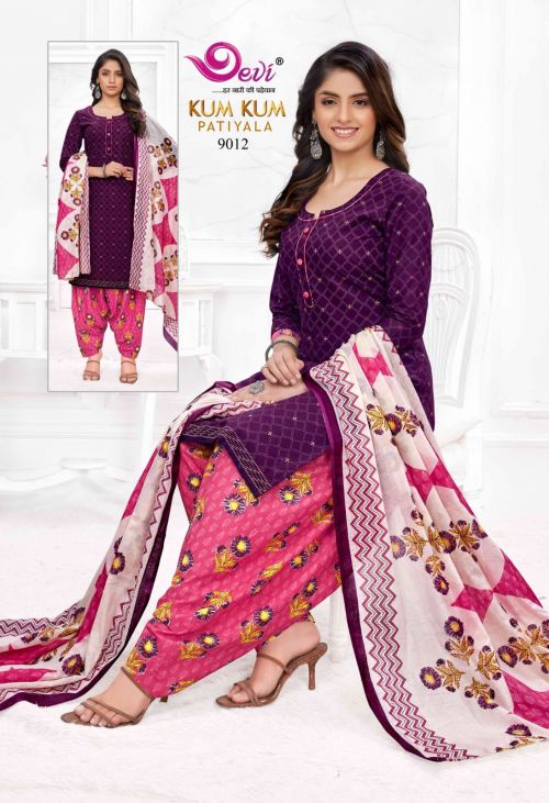 Devi Kum Kum Patiyala Vol 9 Casual Ready Made Cotton Dress Collection