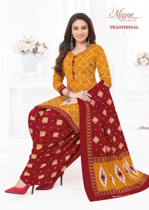 Mayur Traditional Vol 2 Pure Cotton Dress Material