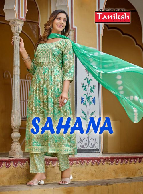 Taniksh Sahana Vol 1 Designer Anarkali Long Kurti Pant With Dupatta