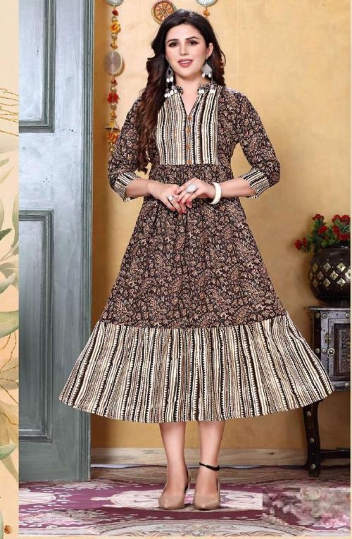 Violily Just For You 1 Rayon Jaipuri Style Flair Kurti Design Collection