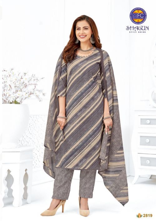 Mfc Shagun 28 Pure Cotton Casual Kurti Bottom With Dupatta