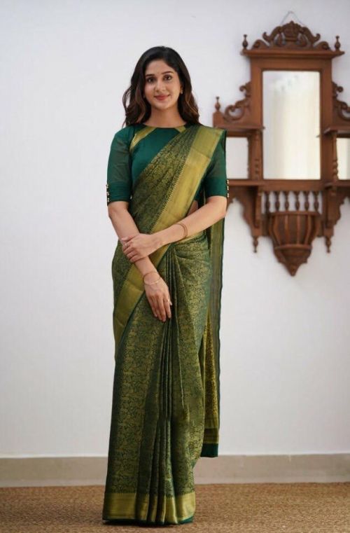 Aab Lichi Casual Jacquard Banarasi Silk Saree Collection