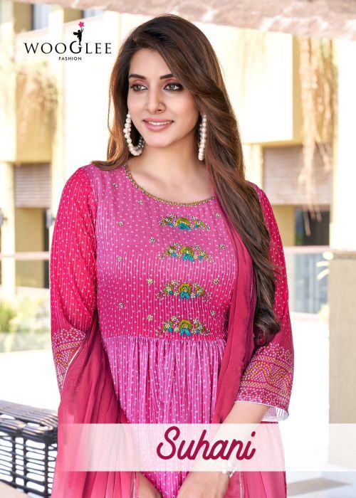 Wooglee Suhani Designer Kurti Pant With Dupatta Set