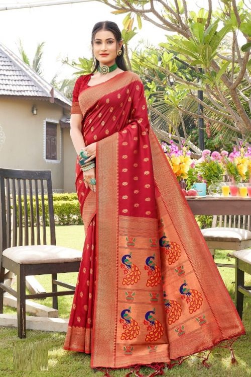 Bunawat Raveena Designer Paithani Silk Saree Collection