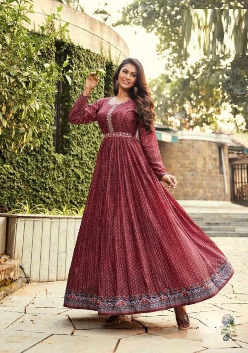 Mohini DN 826 Printed Handwork Ready Made Gown Collection