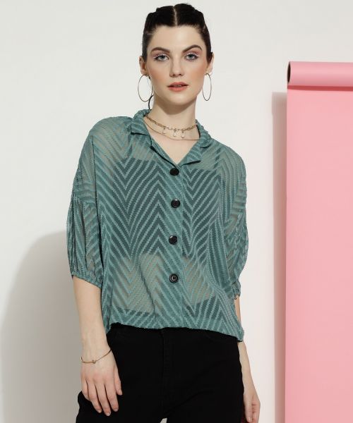 Aakruti Vol 43 Fancy Georgette Western wear Stylish Shirt Collection