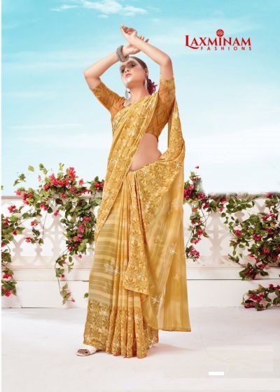 Laxminam Simran Chiffon Silk Saree Collection