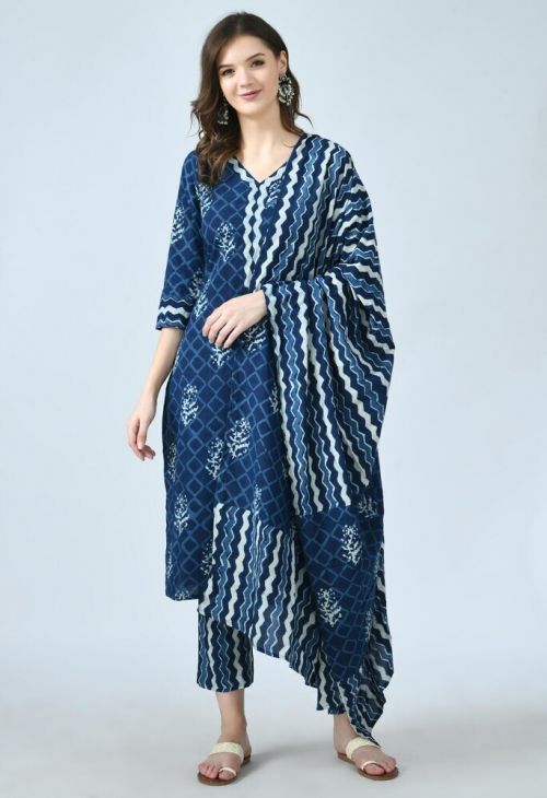 Dhruvi 72 Casual Daily Wear Kurti Pant With Dupatta Collection