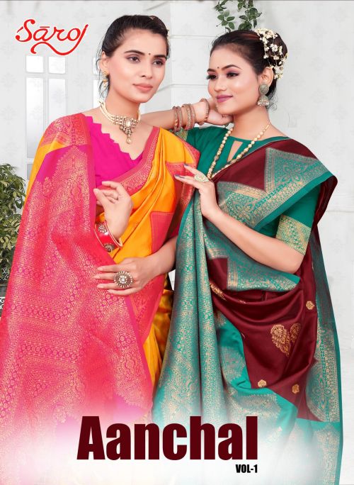 Saroj Aanchal Vol 1 Designer Silk Saree Collection